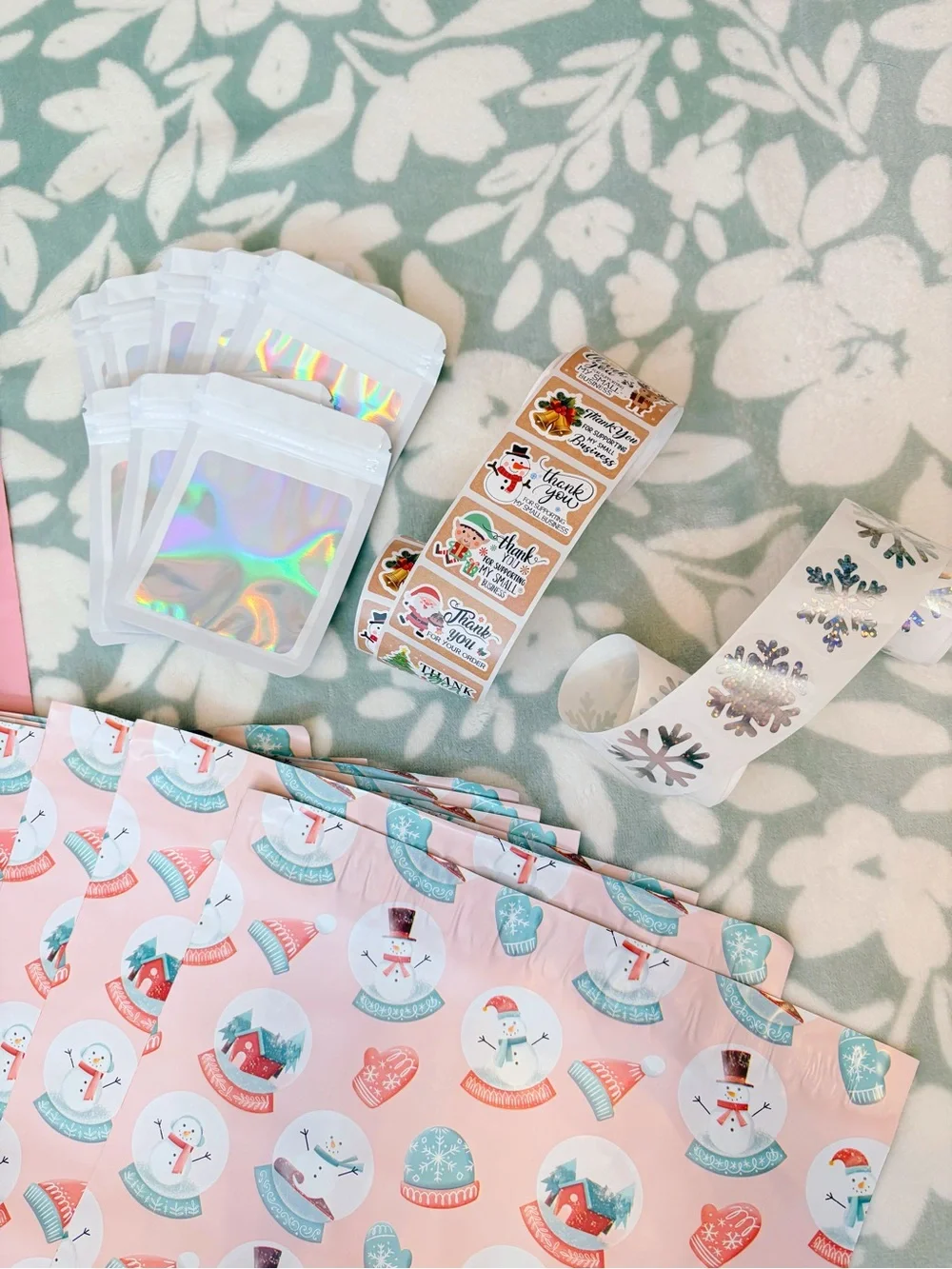 95 Piece Snowman Shipping Supply Bundle ☃️💕